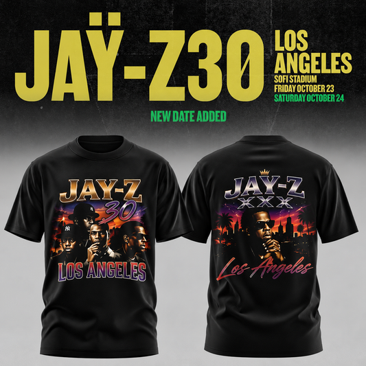 JAY-Z 30 exclusive TSHIRT 2026, Los Angeles