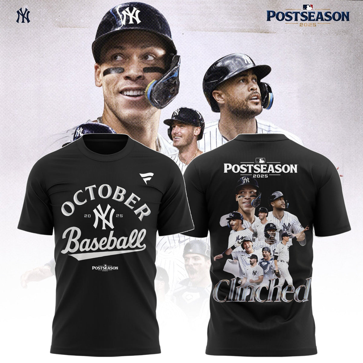 Yankees October Clinch T-Shirt 2025