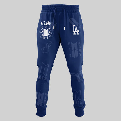 Army BTS x Los Angeles Dodgers Jersey Special Version