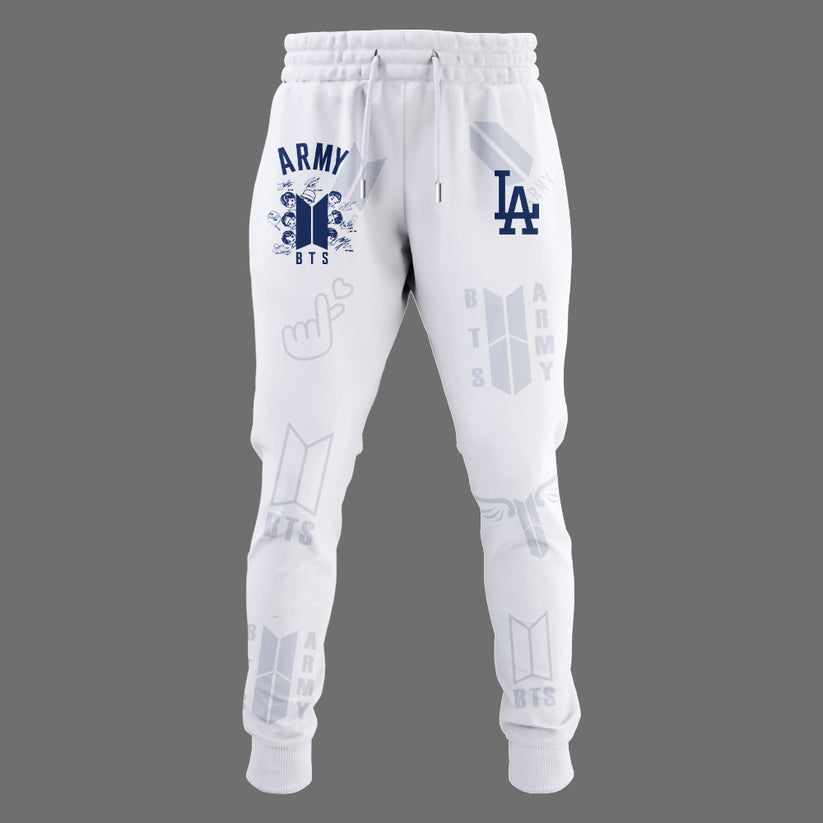 Army BTS x Los Angeles Dodgers Hoodie Special Version