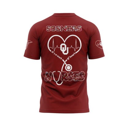 Oklahoma Soners Football NURSES NIGHT 2.0.2.5 Shirt
