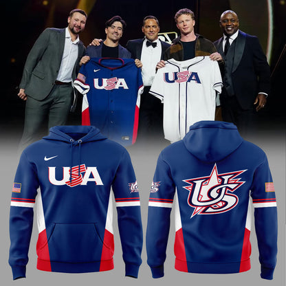 USA Baseball 2026 World Baseball Classic Combo Blue Hoodie