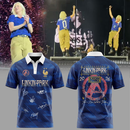 Linkin Park x From Zero World Tour 2026 Vive la FRANCE Polo