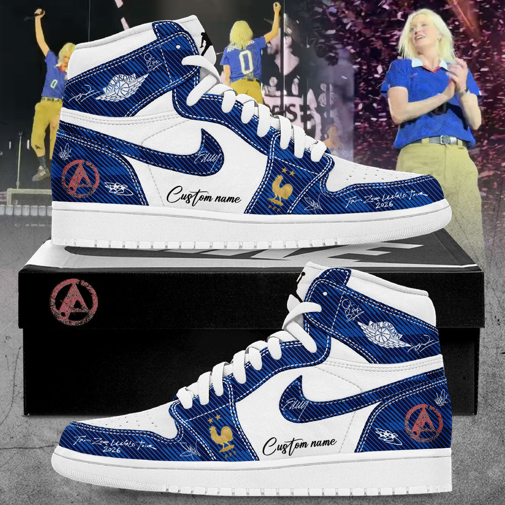 Linkin Park From Zero World Tour 2026 Vive la FRANCE Custom Name Shoes