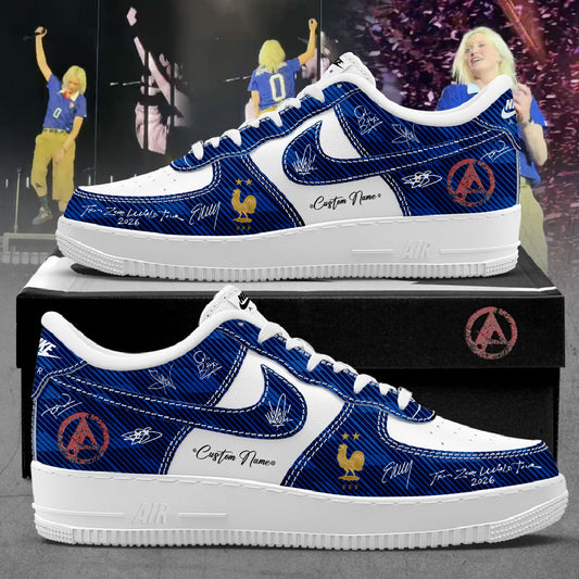 Linkin Park From Zero World Tour 2026 Vive la FRANCE Custom Name Shoes