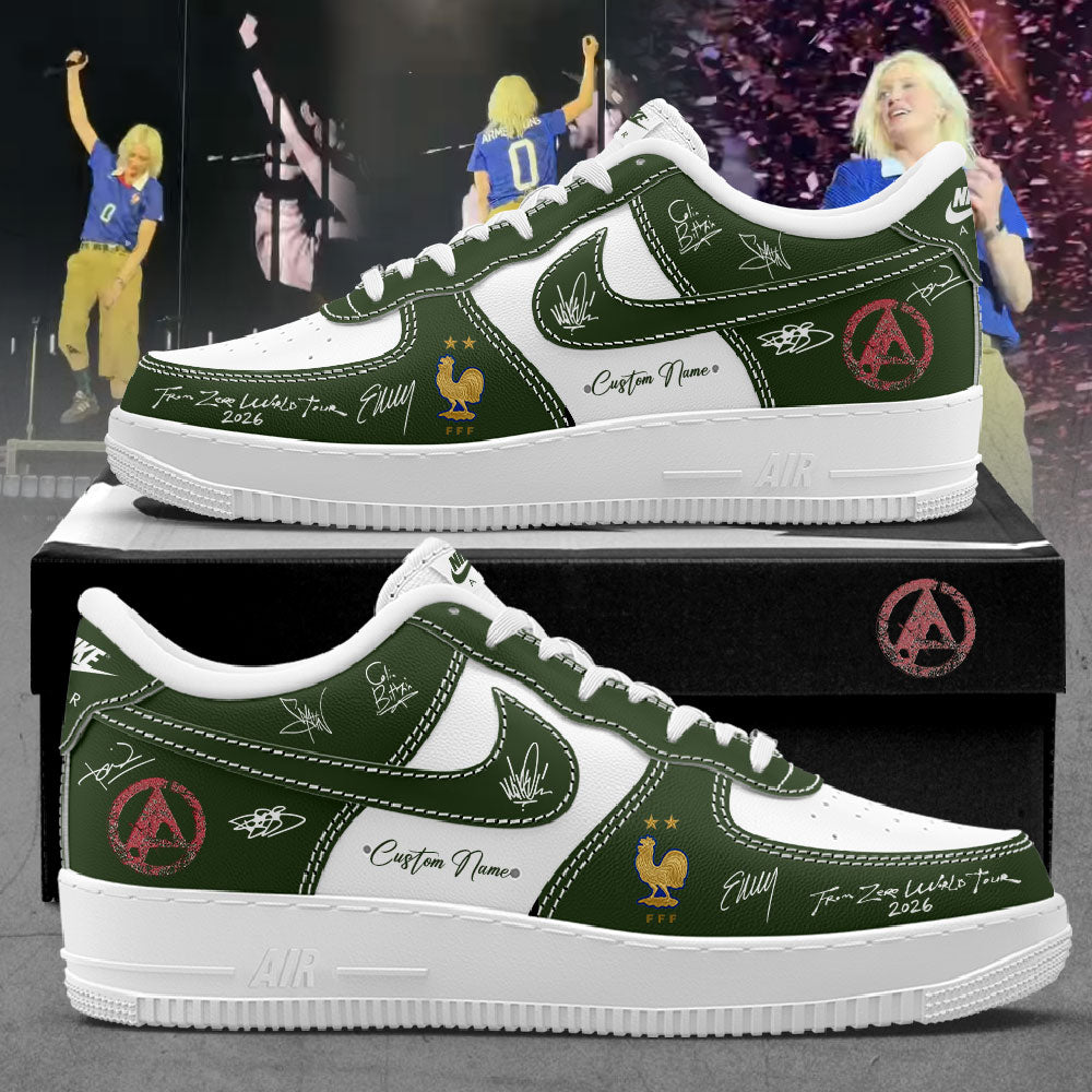 Linkin Park From Zero World Tour 2026 Vive la FRANCE Custom Name Shoes