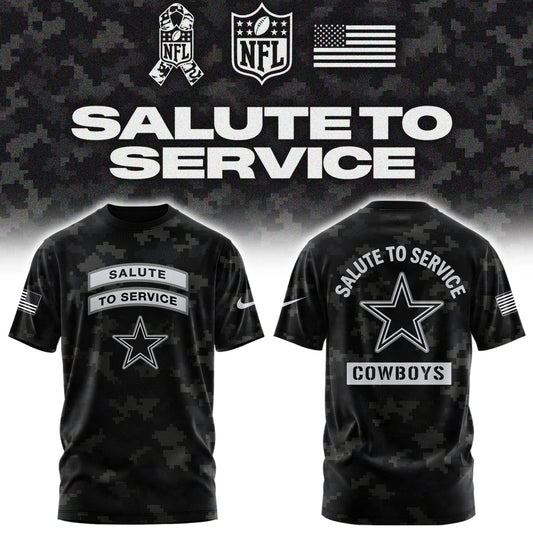 Limited Edition Dallas Cowboys Salute To Service “Made With Purpose” T-shirt