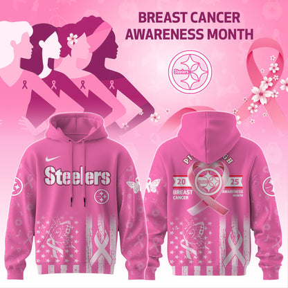 Philadelphia Steelers Special Breast Cancer Awareness Month Limited Edition Hoodie 2025