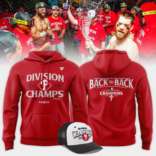 Philadelphia Phillies Hoodie BACK-TO-BACK NL EAST CHAMPIONS