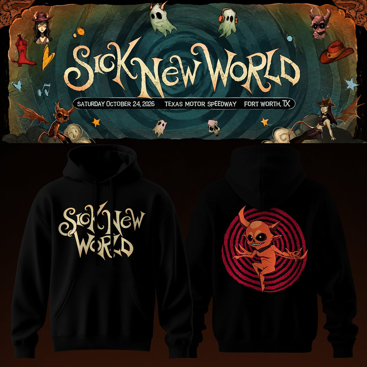 Limited Edition SOAD Sick New World Texas 2026 Hoodie
