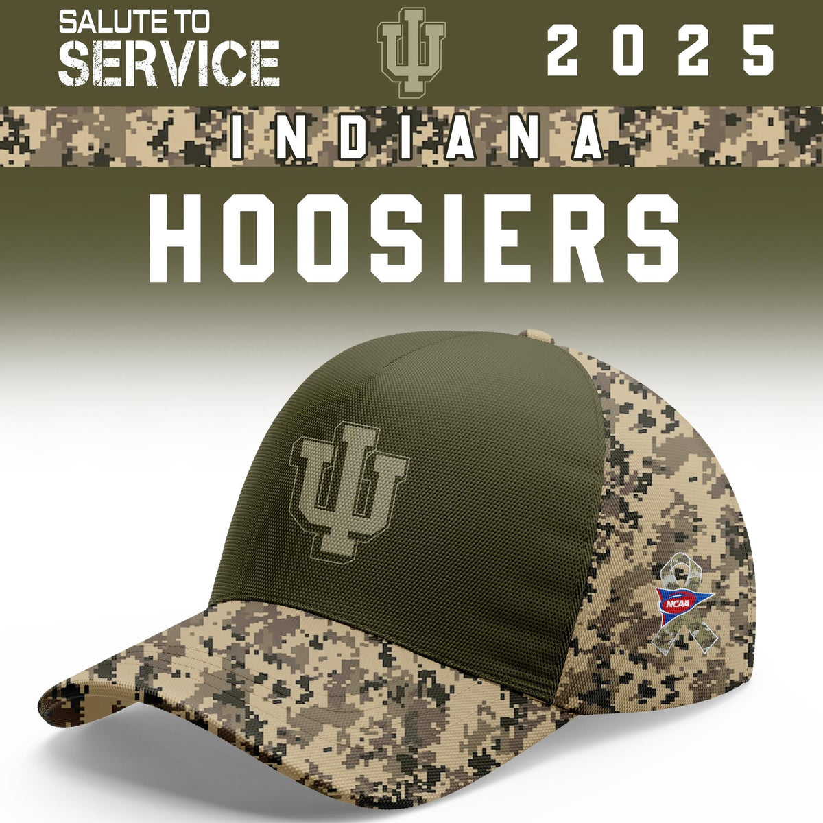 Indiana Hoosiers Salute To Service Limited Hoodie and Cap 2025 Collection