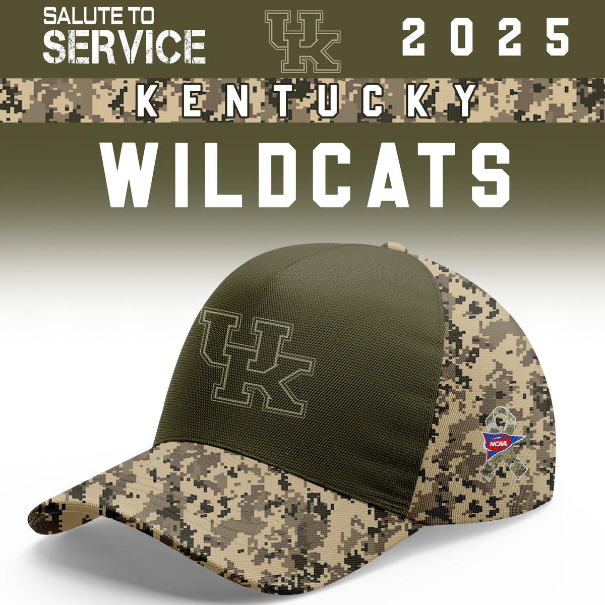 Kentucky Wildcats Salute To Service Limited Hoodie and Cap 2025 Collection