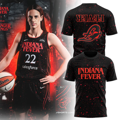 Indiana Fever x Stranger Things Rebel Swingman 2025 T-Shirt