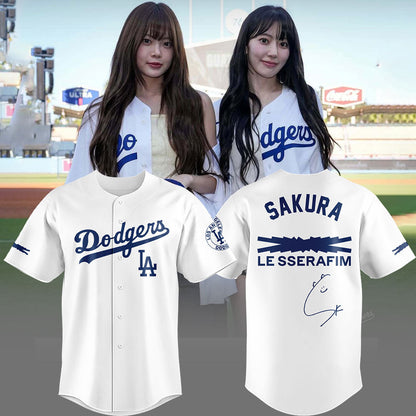 Limited Edition Dodgers x Sakura Baseball Jersey