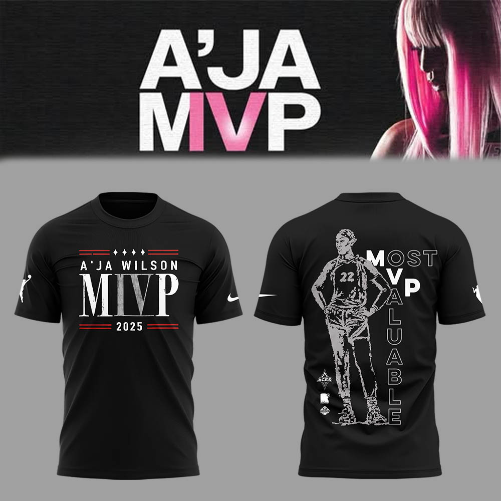 Limited Edition Las Vegas Aces x A'JA MVP 2025 T-Shirt