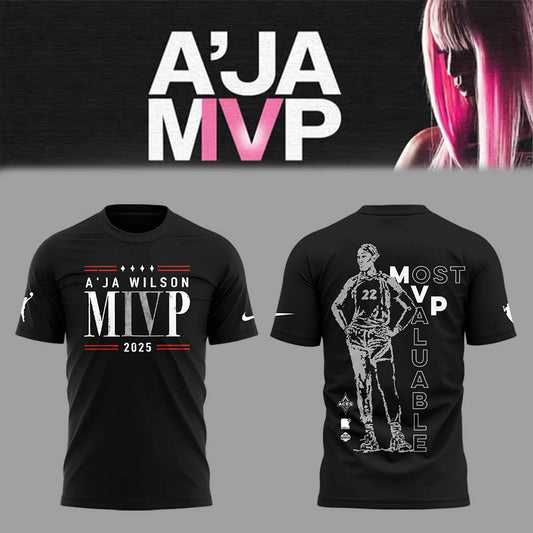 Limited Edition Las Vegas Aces x A'JA MVP 2025 T-Shirt
