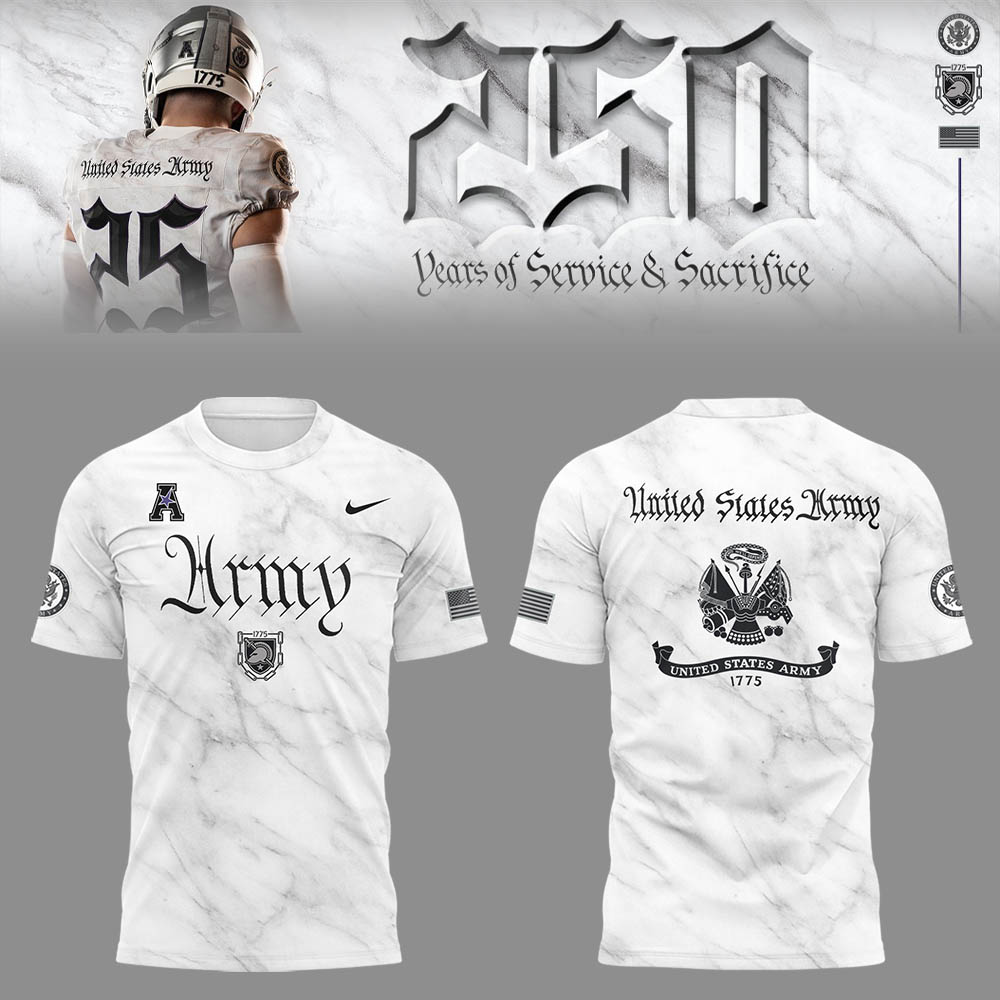 Army T-Shirt For The Army-Navy Game - New Released Uniform Edition Army’s 250 Years T-Shirt