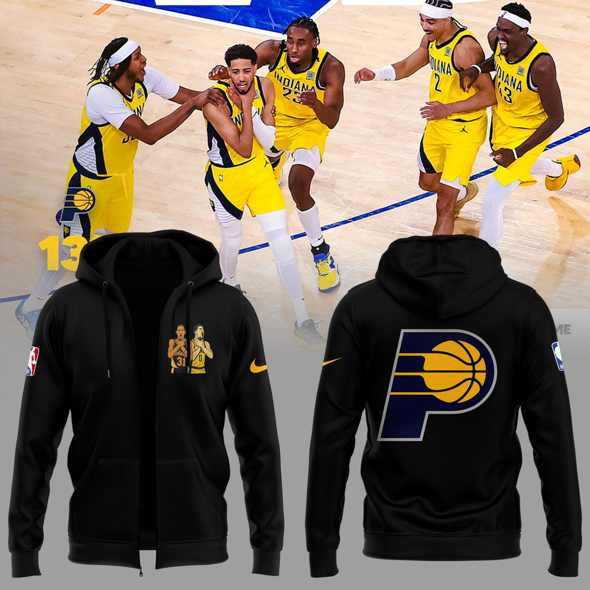 Indiana Pacers ‘Legacy Signal’ 2025 Zip Hoodie