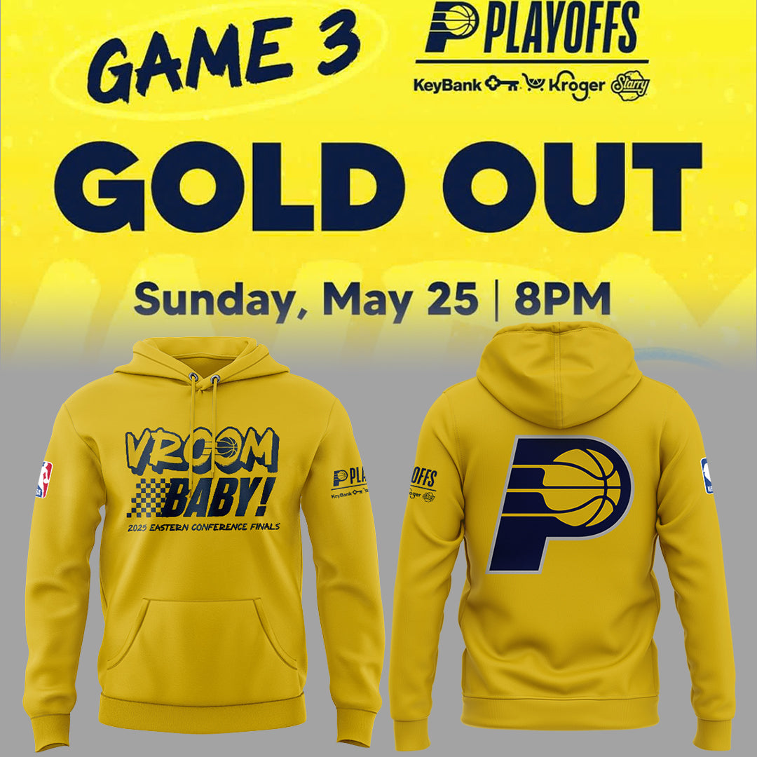 Indiana Pacers Vroom Baby 2025 Hoodie