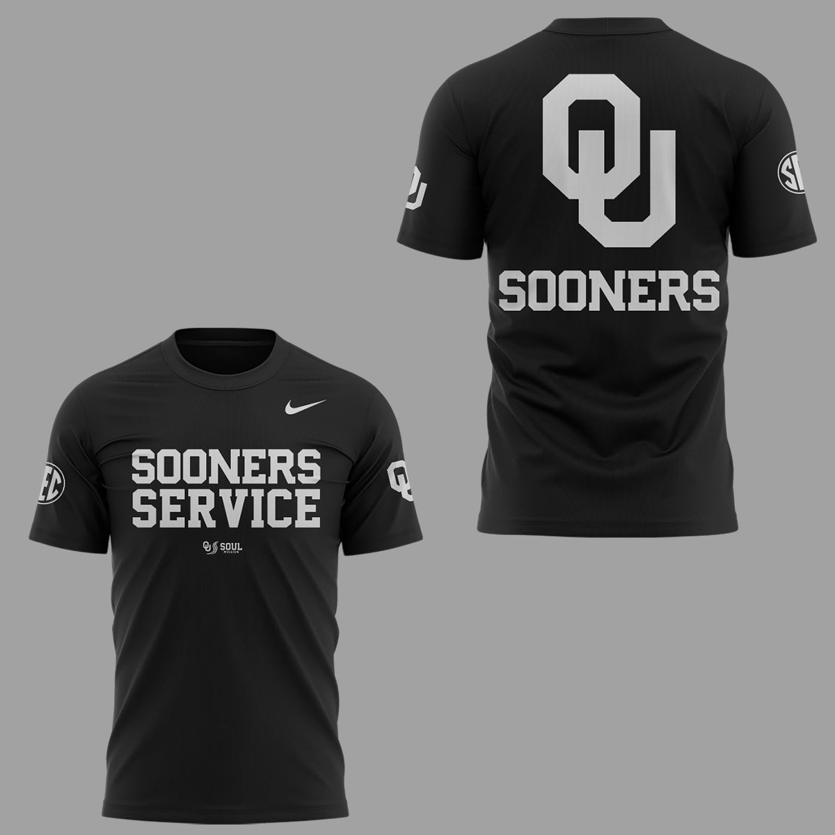 The University Of Oklahoma Football “Sooner Service” TShirt