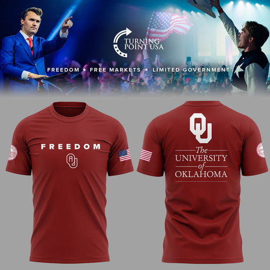 The University Of Oklahoma x Turning Point USA 2025 TShirt