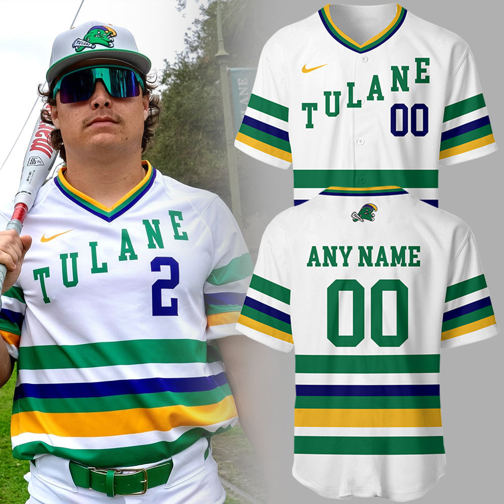 Tulane Baseball 2025 Limited "Mardi Gras 2025" Custom Jersey-NG25021501