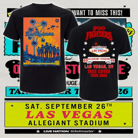 Foo Fighters Las Vegas T-Shirt – Allegiant Stadium September 26, 2026