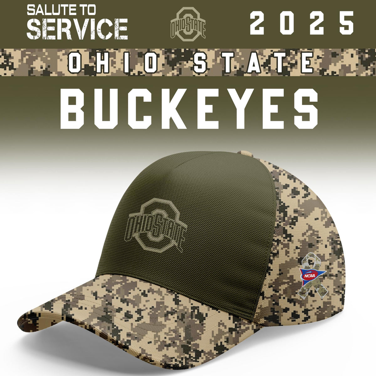 Ohio State Buckeyes Salute To Service Limited Hoodie and Cap 2025 Collection