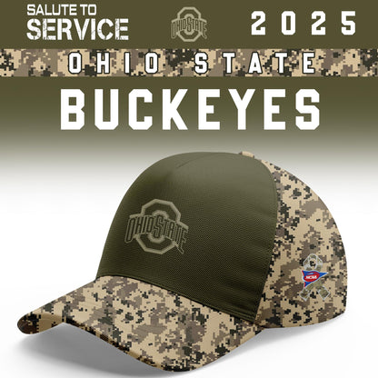 Ohio State Buckeyes Salute To Service Limited Hoodie and Cap 2025 Collection