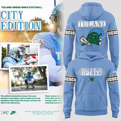 Limited Edition Tulane Football City Edition #UptownFootball Hoodie-PA102225001