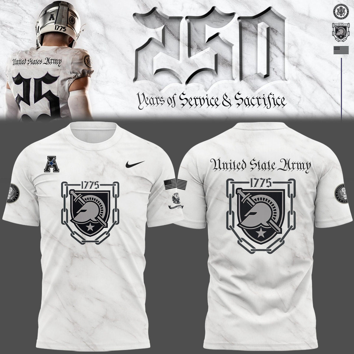 Limited Edition Army’s 250 Years Collection Game T-Shirt