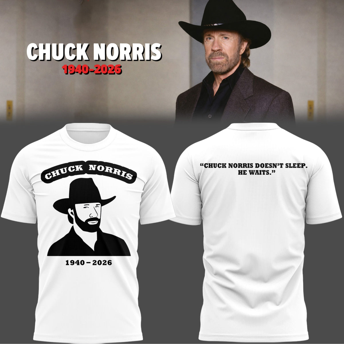REST IN PEACE 🖤🕊️ C.Norris Tshirt