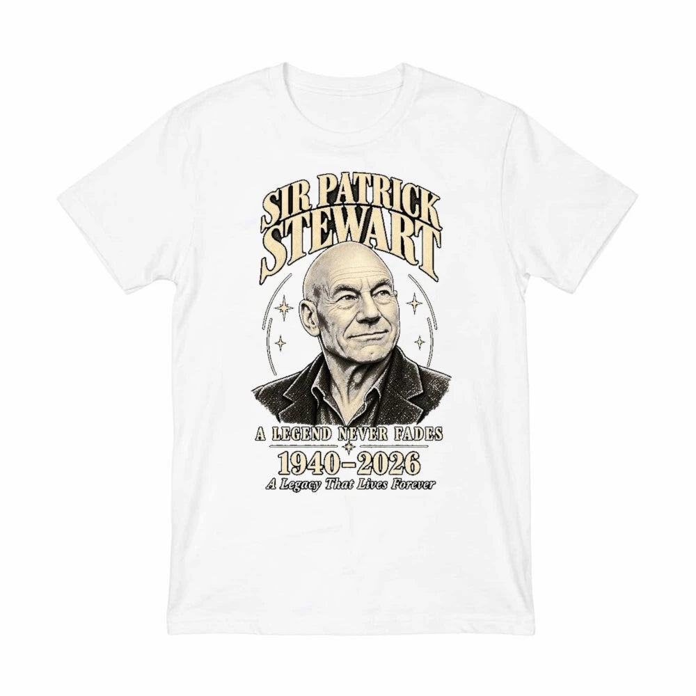 In Loving Memory Patrick Stewart 1940-2026 Rest In Peace Comfort Colors T-Shirt