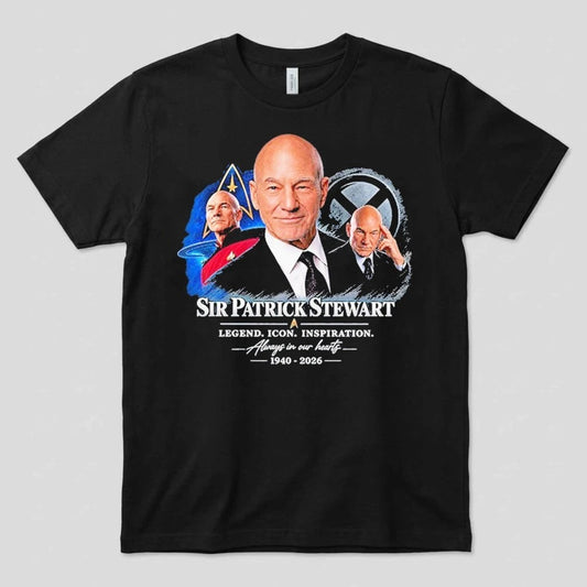 In Loving Memory Patrick Stewart 1940-2026 Rest In Peace Comfort Colors T-Shirt
