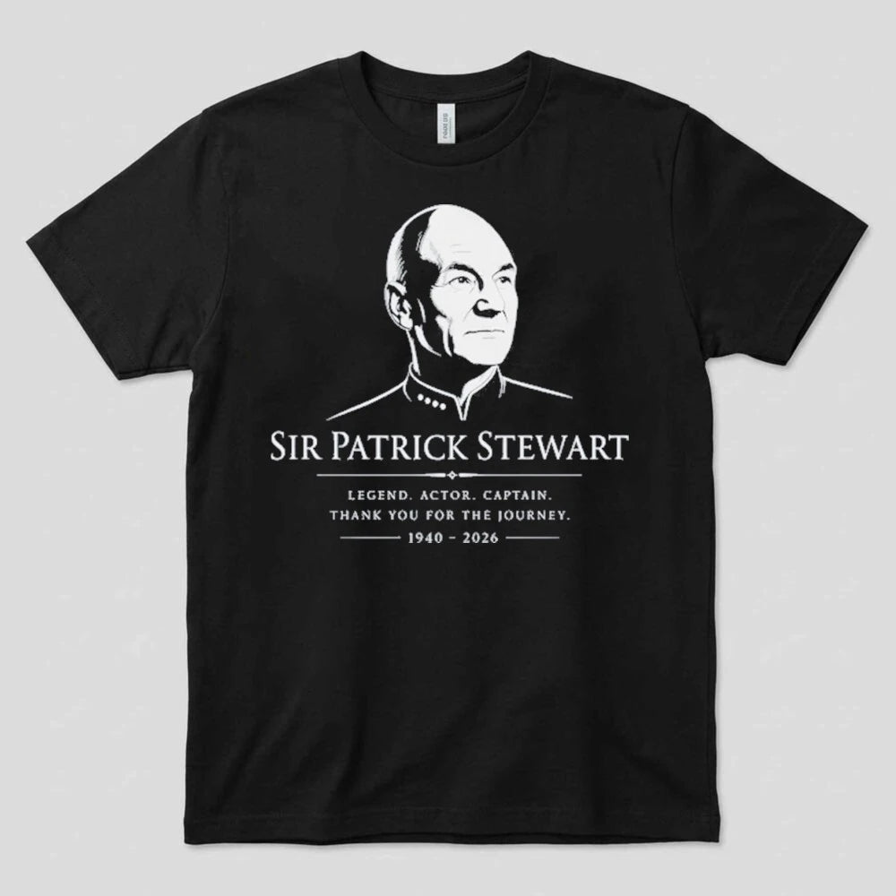 In Loving Memory Patrick Stewart 1940-2026 Rest In Peace Comfort Colors T-Shirt