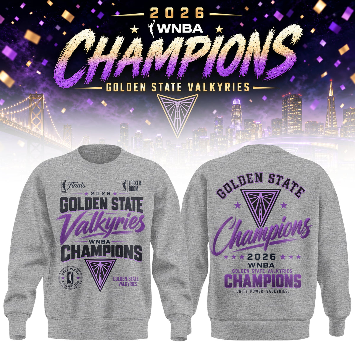 Golden State Valkyries 2026 WNBA Champions Sweatshirt