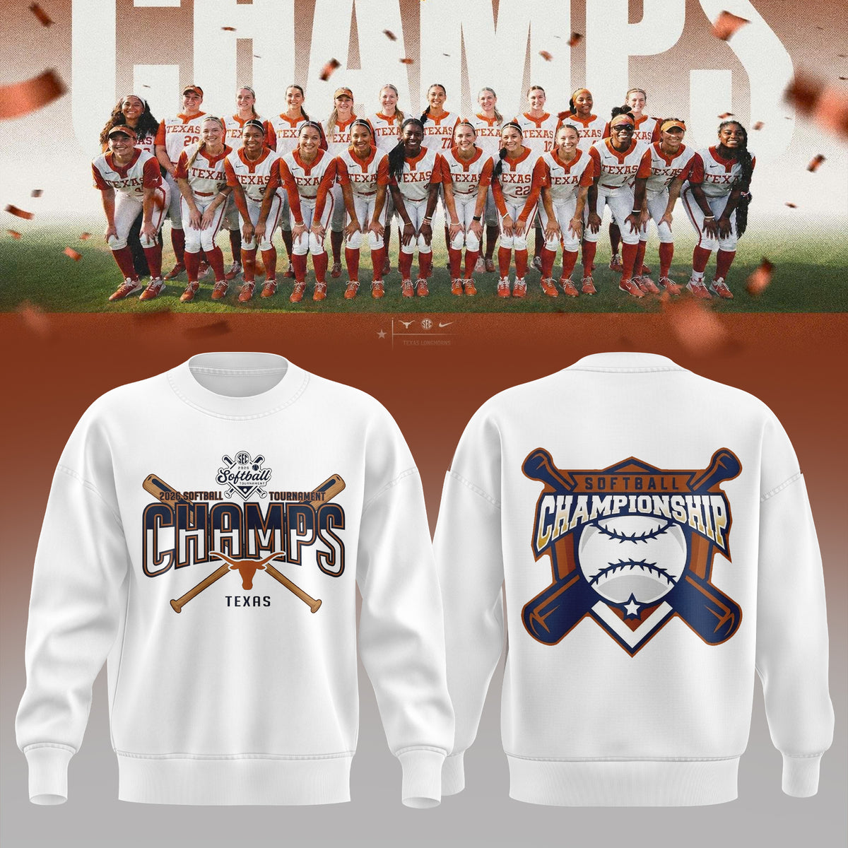 2026 SEC Softball Tournament Champions Sweater