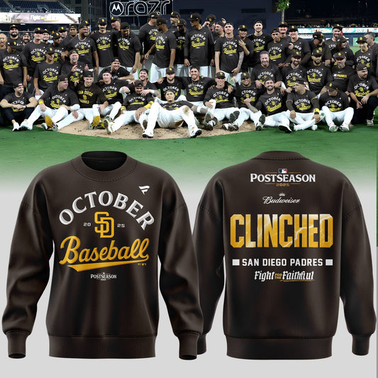 San Diego Padres Fight For The Faithful Postseason October Baseball Sweatshirt For Fans
