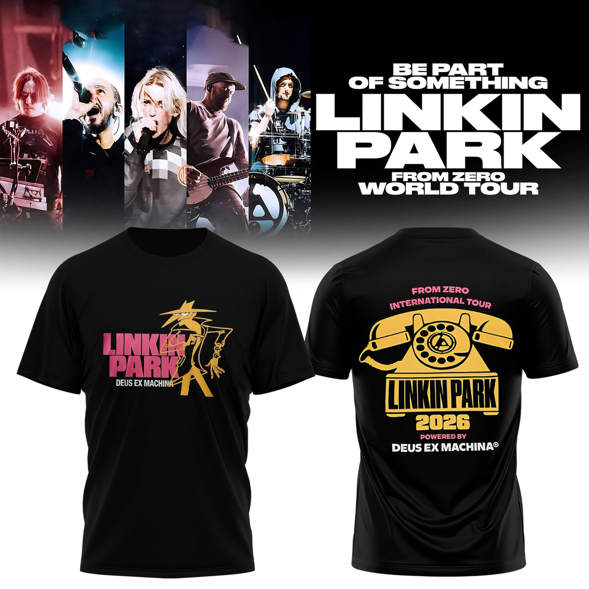 Linkin Park 2026 Tour Merch Is Here – From Zero T-Shirt Collection