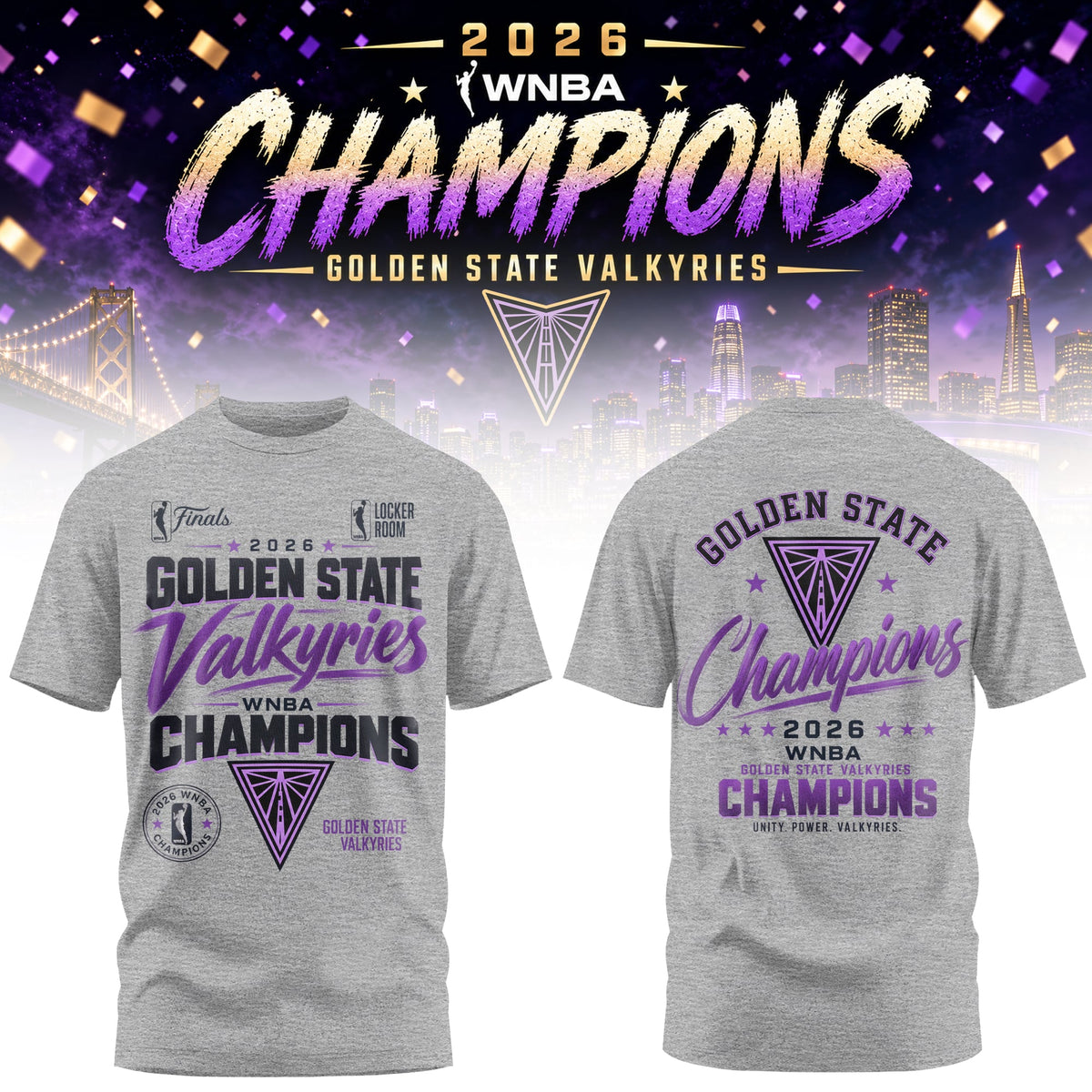 Golden State Valkyries 2026 Champions T-Shirt
