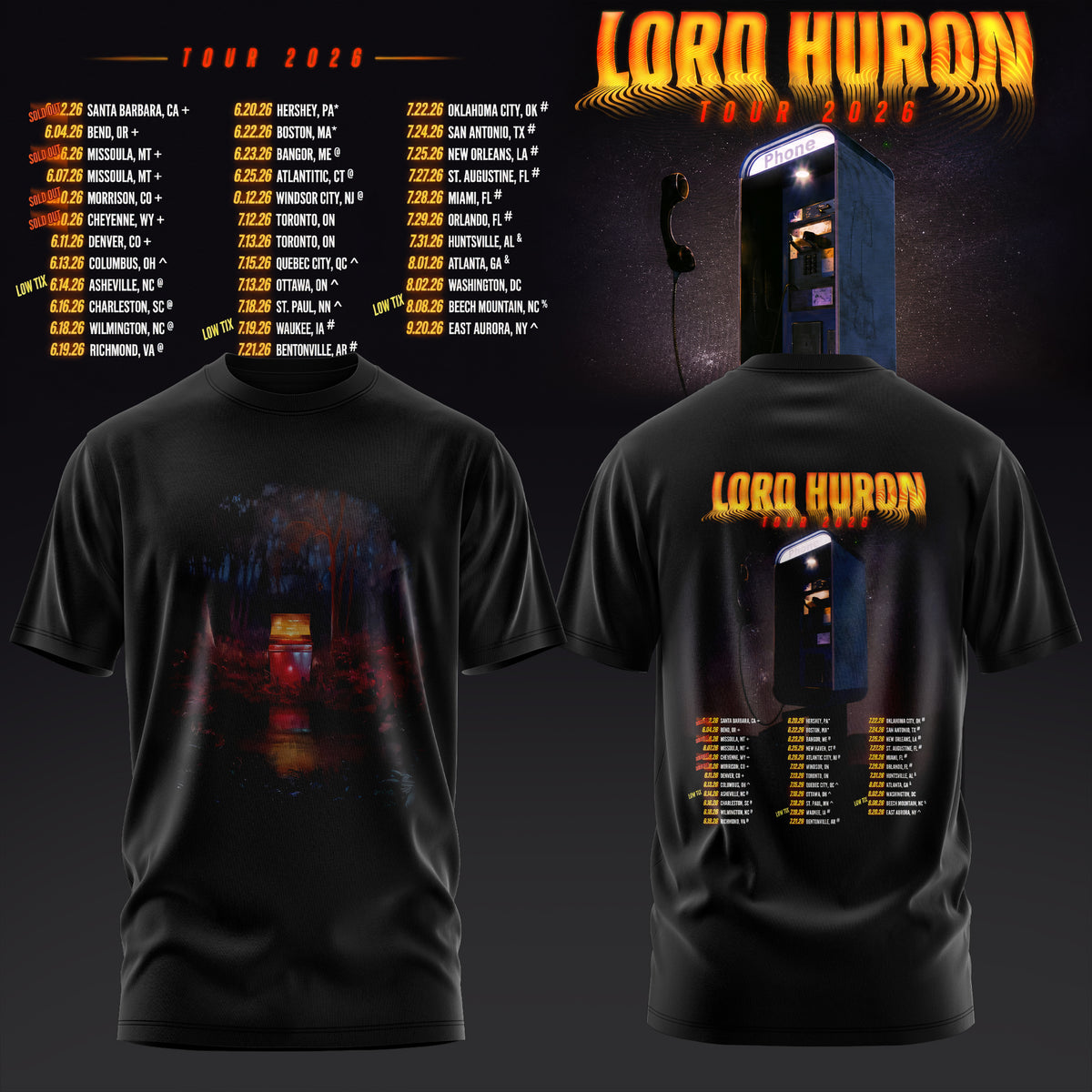 Lord Huron 2026 Tour Merch Tshirt