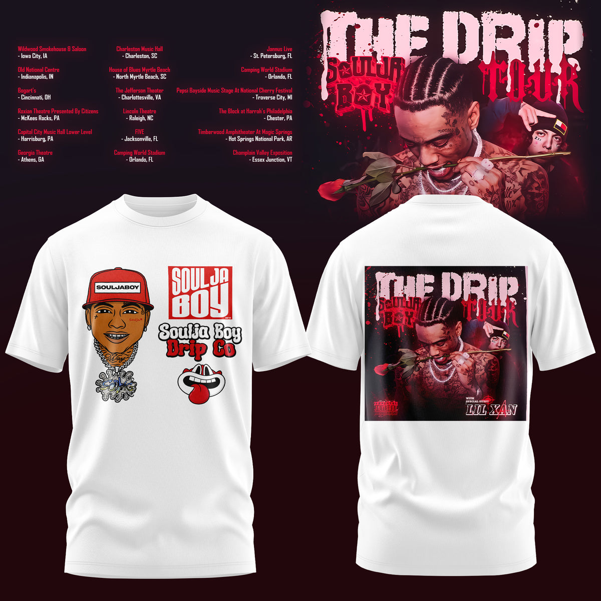 SOULJA BOY LIMITED DRIP 2026 TOUR T-SHIRT MERCH IS HERE