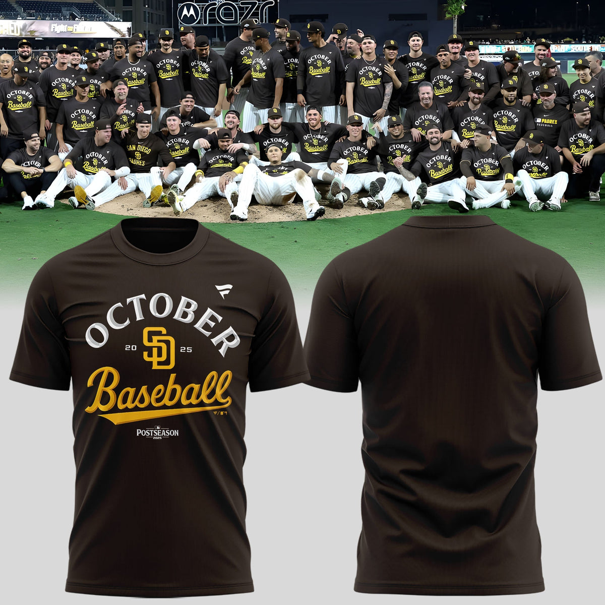 San Diego Padres Fight For The Faithful Postseason October Baseball T-Shirt For Fans