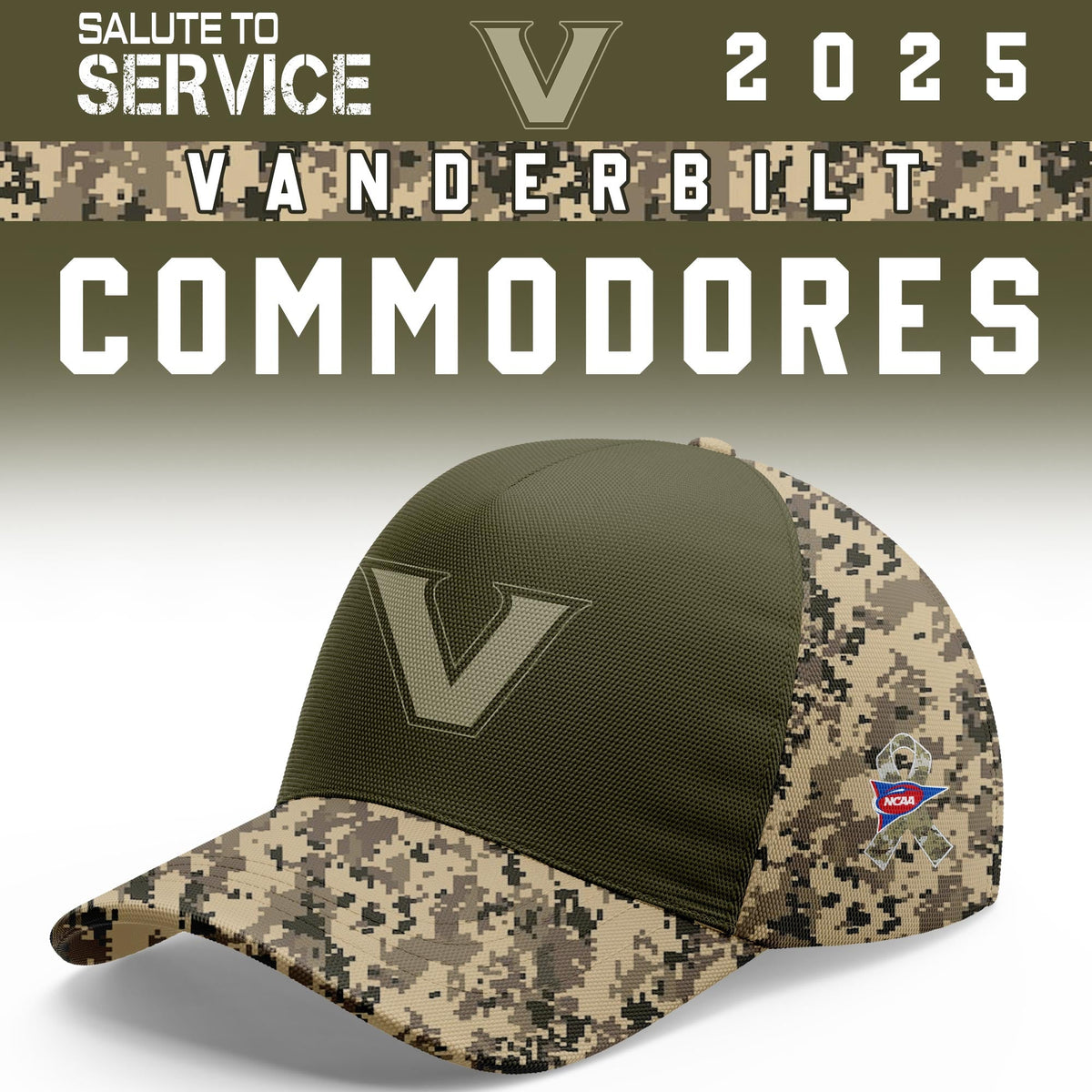 Vanderbilt Commodores Salute To Service Limited Hoodie and Cap 2025 Collection