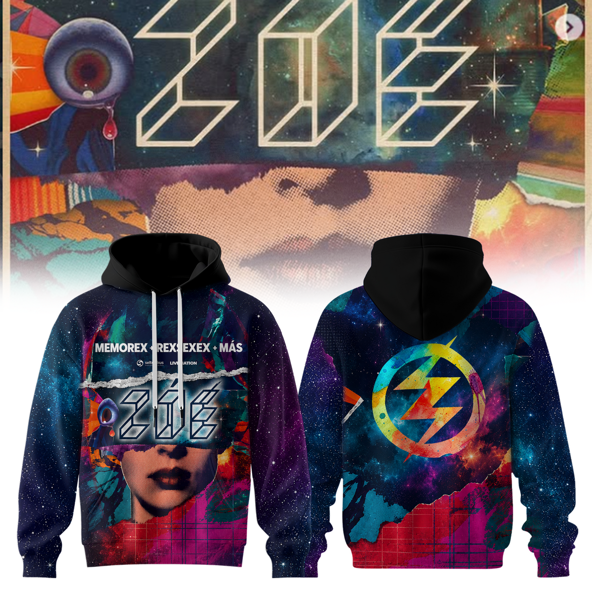 ZOÉ – “MEMOREX + REXSEXEX + MÁS” Tour Hoodie