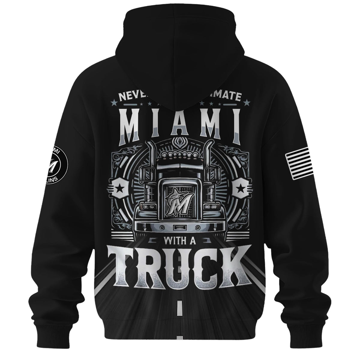 Miami Marlins Nation Truck Driver Appreciation Week Limited Edition Hoodie 2025