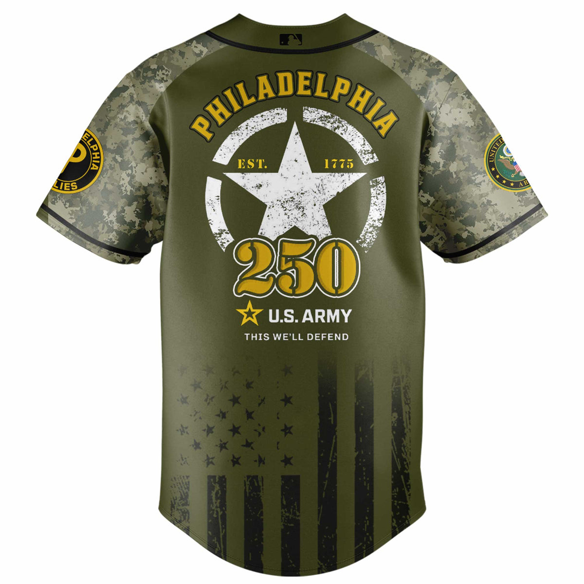Philadelphia Phillies x 250 U.S. ARMY Jersey 03
