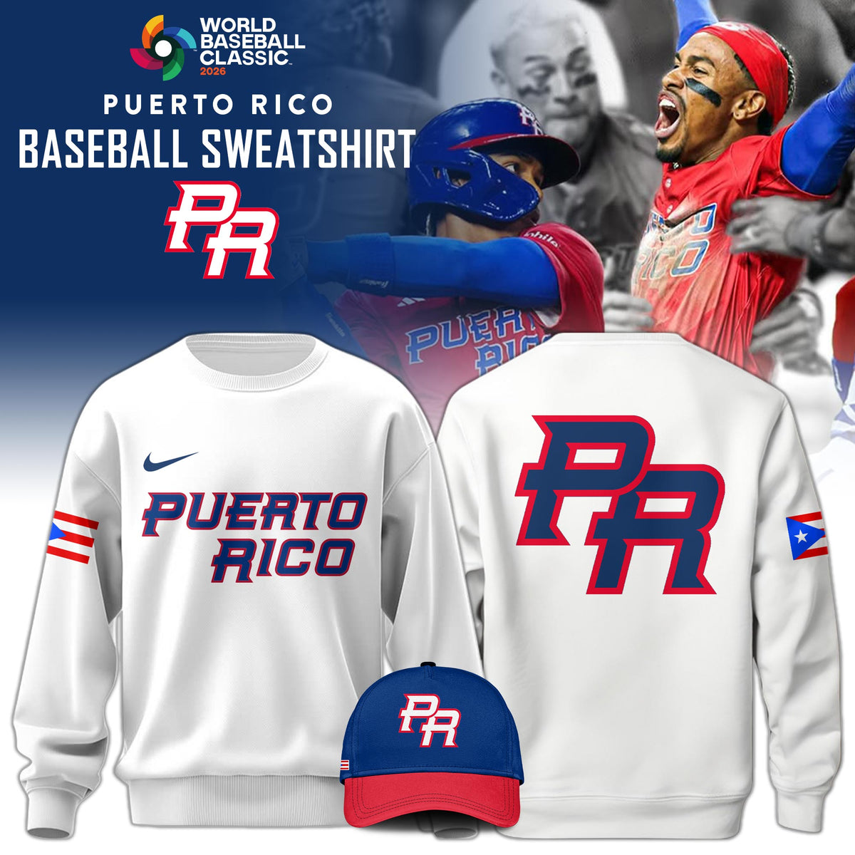 Puerto Rico Baseball 2026 World Baseball Classic Sweatshirt Limited