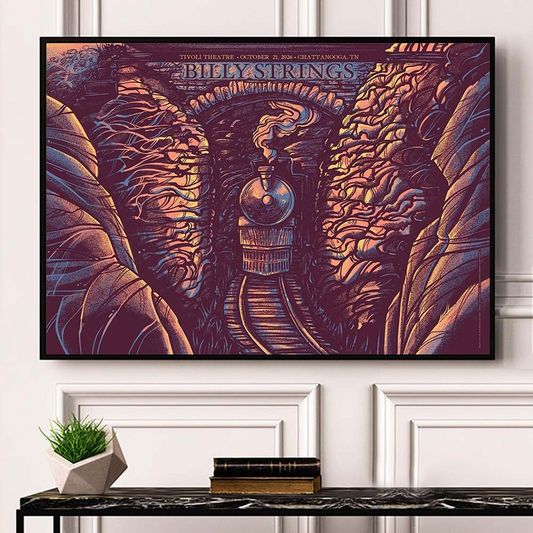 Billy Strings Chattanooga TN 2026 Event Poster At Tivoli Theatre On October 21 2026 Home Decor Poster