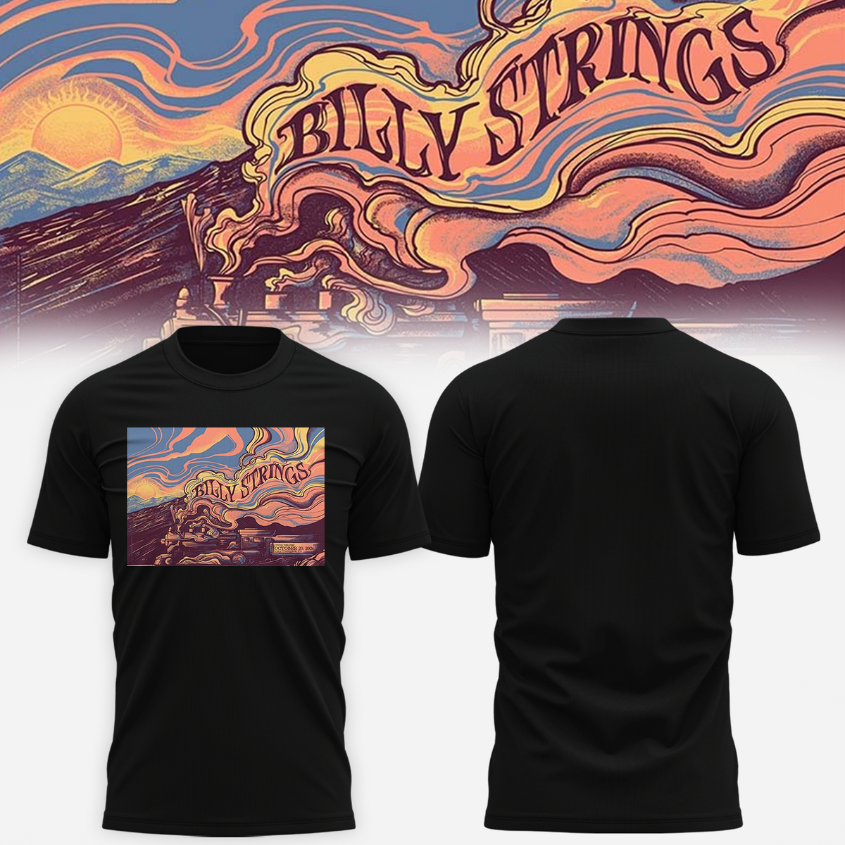 Billy Strings Chattanooga TN 2026 Event Poster At Tivoli Theatre On October 20 2026 T-shirt